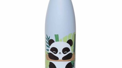 Panda Metal Water Bottle