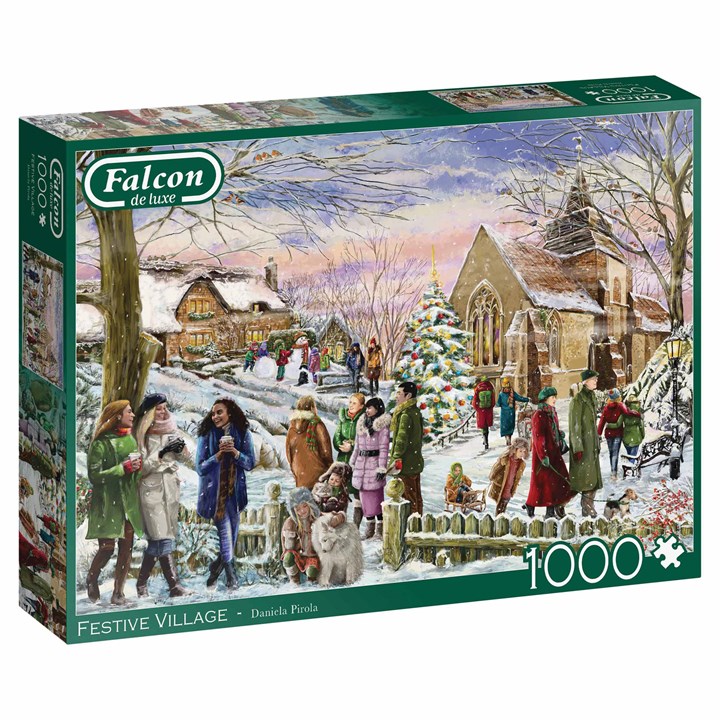 Falcon, Festive Village Jigsaw