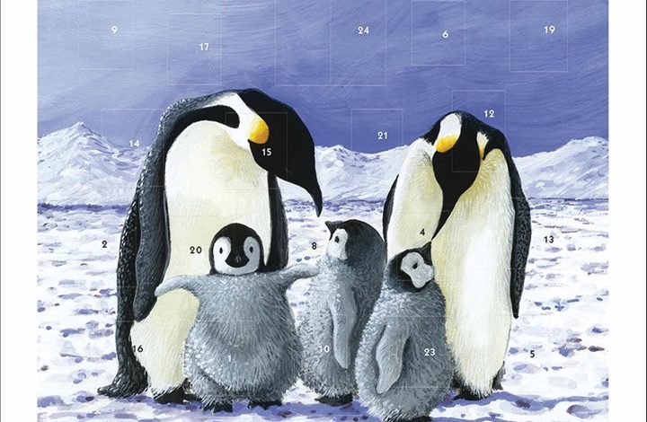 Penguins Happy Family Square Traditional Advent Calendar