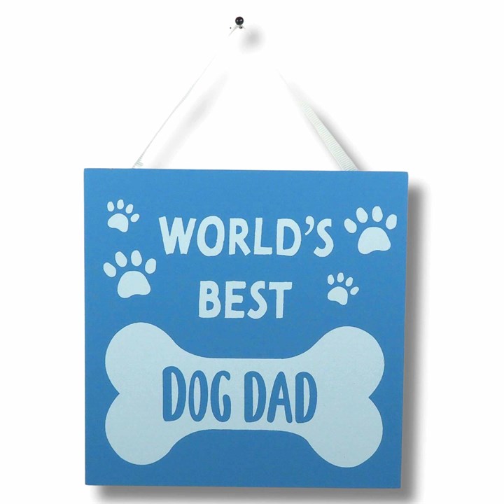 World’s Best Dog Dad – Hanging Plaque