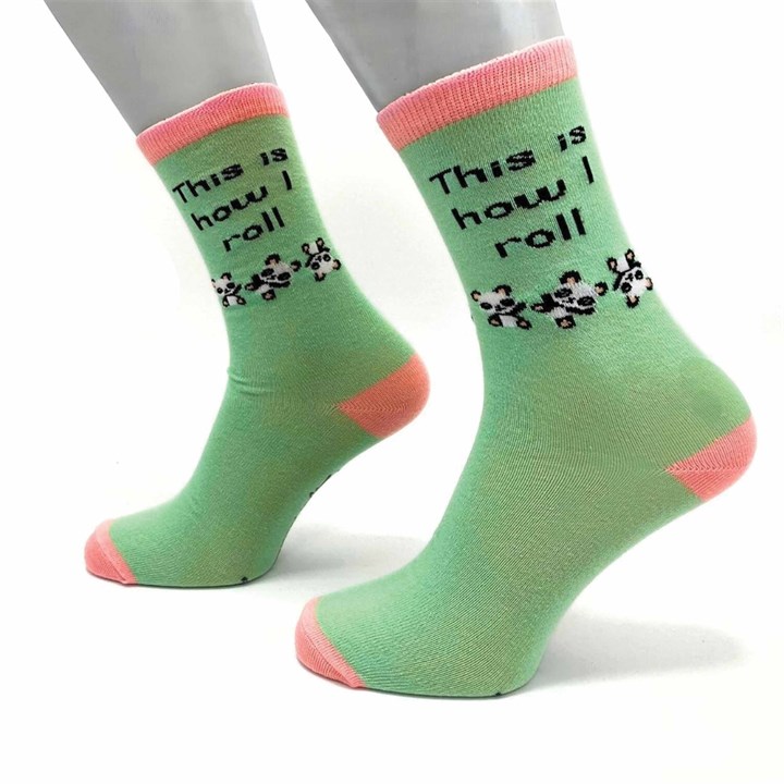 This Is How I Roll Panda Socks – Size 4 – 8