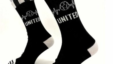 United Stripe Football Socks - Size 7 - 11