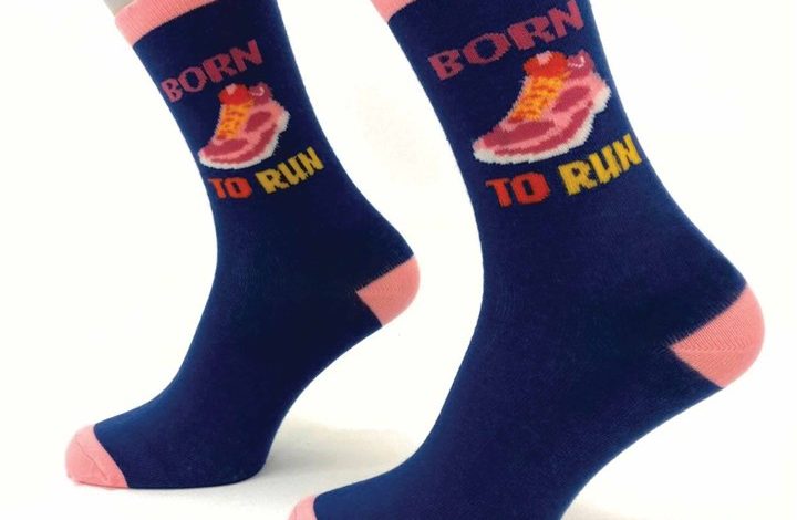 Born to Run Socks - Size 4 - 8