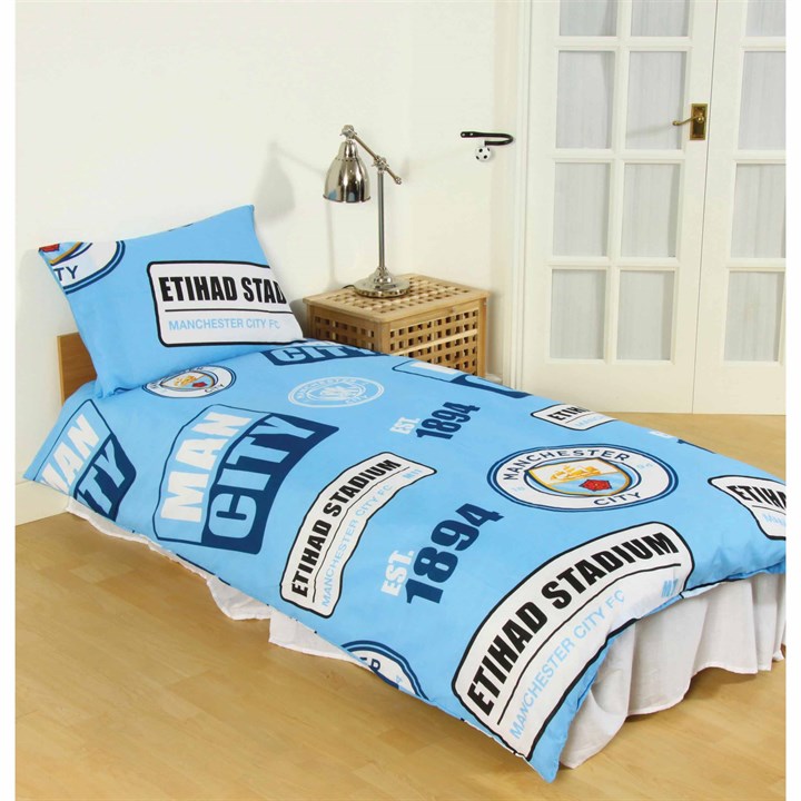 Manchester City FC Patch Single Duvet