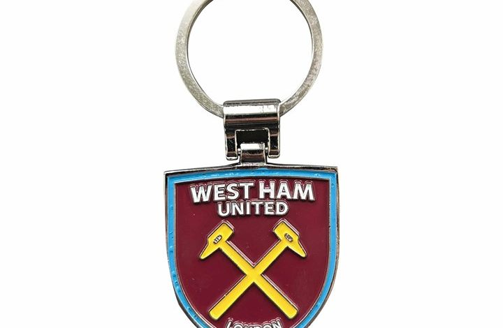 West Ham United FC Crest Shaped Keyring