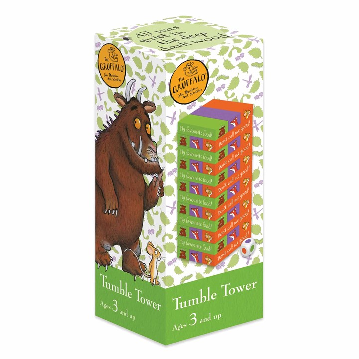 Julia Donaldson, Gruffalo Painted Tumble Tower with Dice