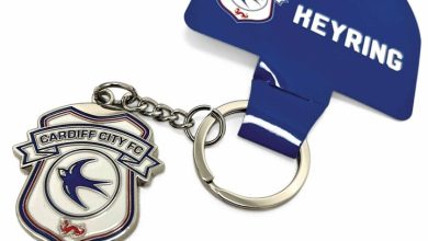 Cardiff City FC Crest Keyring