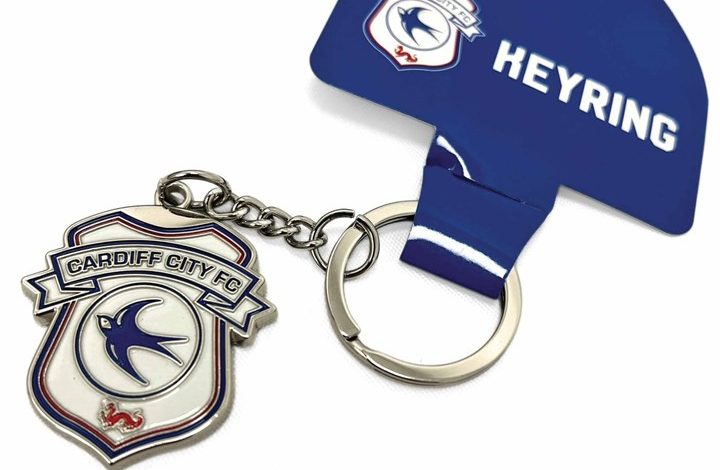 Cardiff City FC Crest Keyring