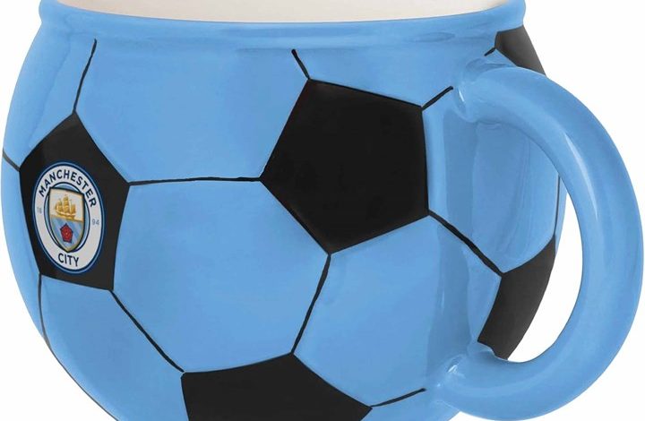 Manchester City FC Sculpted Football Mug