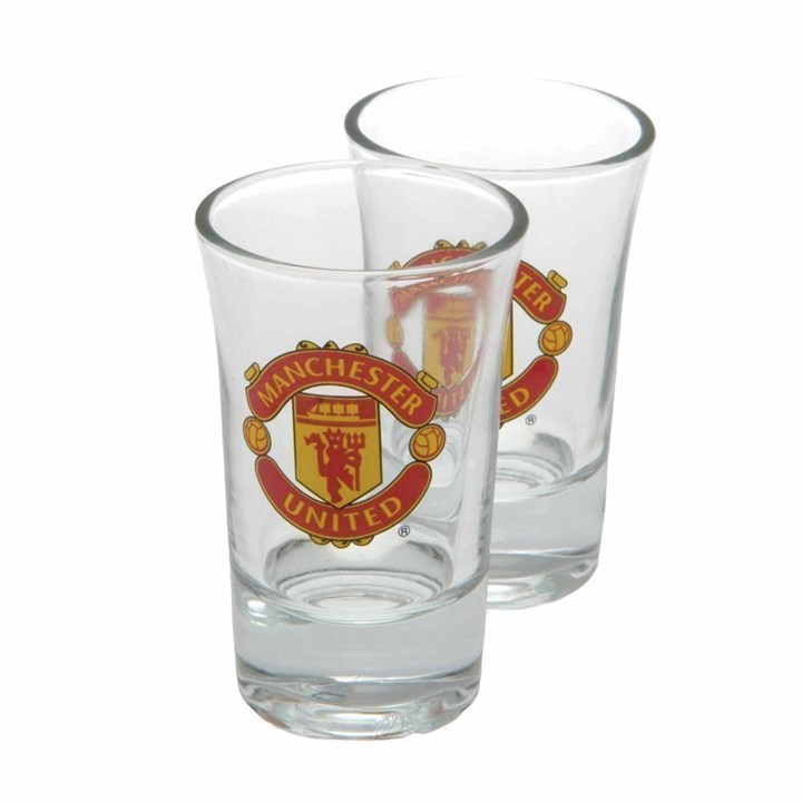 Manchester United FC 2 Pack Shot Glasses