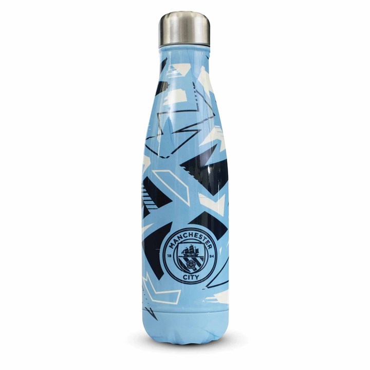 Manchester City FC Pattern Water Bottle