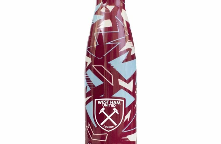 West Ham United FC Pattern Water Bottle