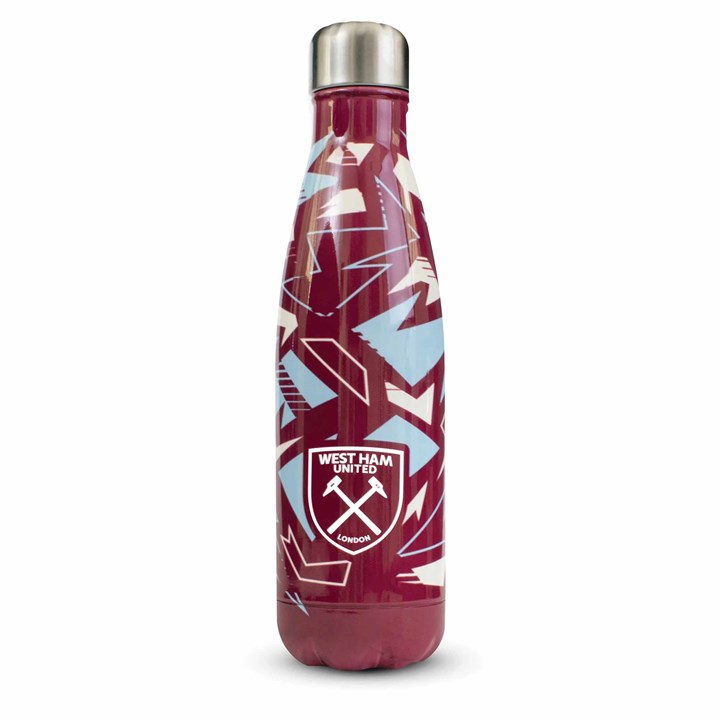 West Ham United FC Pattern Water Bottle