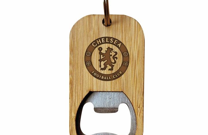 Chelsea FC Bamboo Keyring Bottle Opener