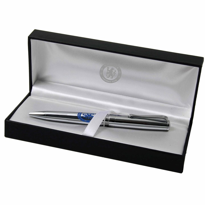 Chelsea FC Chrome Pen in Gift Box