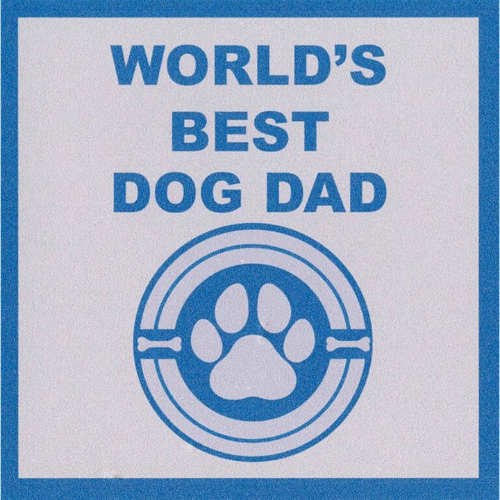 World’s Best Dog Dad Coaster