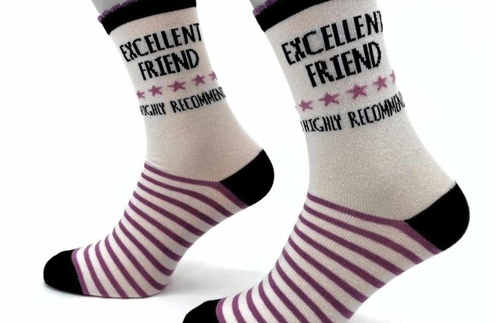 Excellent Friend Socks - Size 4 - 8