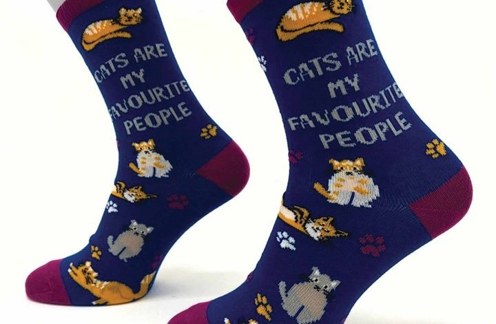 Cats Are My Favourite People Socks - Size 4 - 8