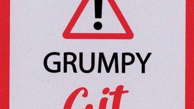Warning Grumpy Git Coaster