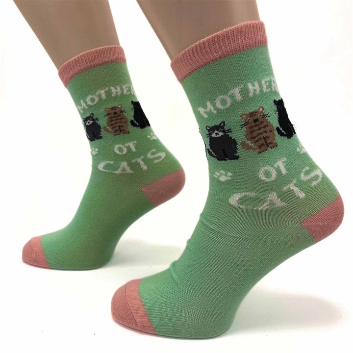 Mother of Cats Socks – Size 4 – 8