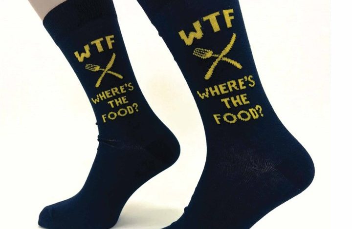 WTF?! Where's the Food? Socks - Size 7 - 11