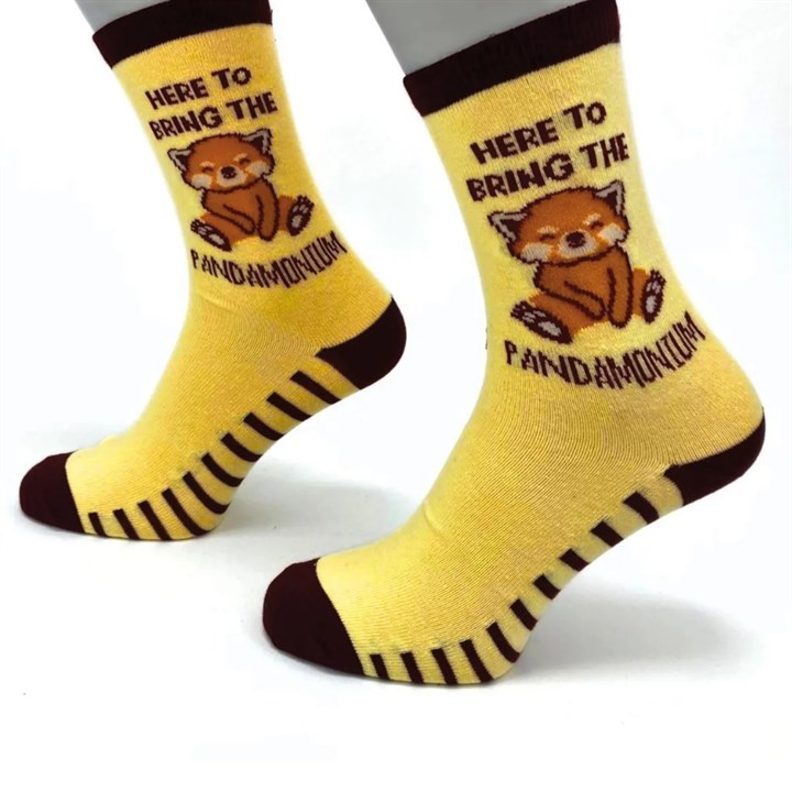 Here to Bring the Pandamonium Socks – Size 4 – 8