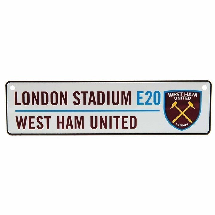 West Ham United FC Window Street Sign