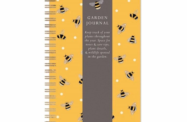 Bee Pattern Garden Journal