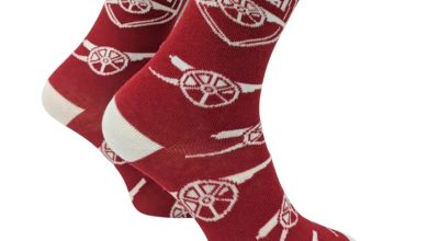 Arsenal FC Cannon Repeat Print Socks - Size 4 - 6