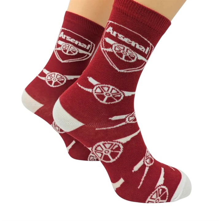 Arsenal FC Cannon Repeat Print Socks – Size 4 – 6