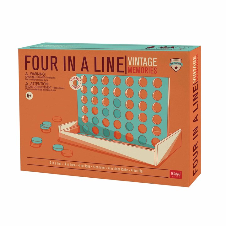 Wooden Four In A Line Game