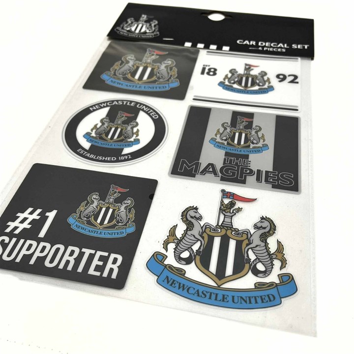 Newcastle United FC 6 Piece Multi Car Decal Set