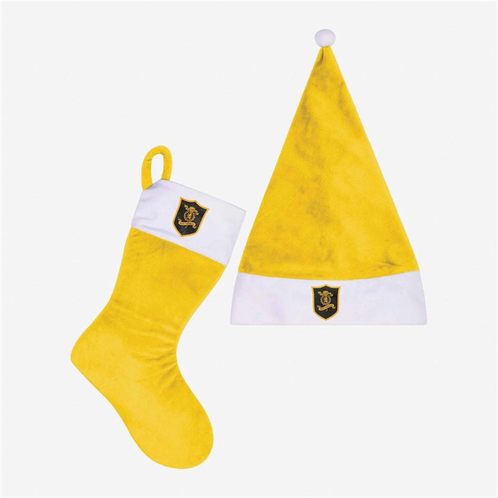 Livingston FC Santa Hat & Stocking Tree Ornament Set