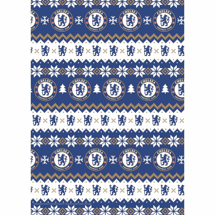 Chelsea FC Christmas Gift Wrap