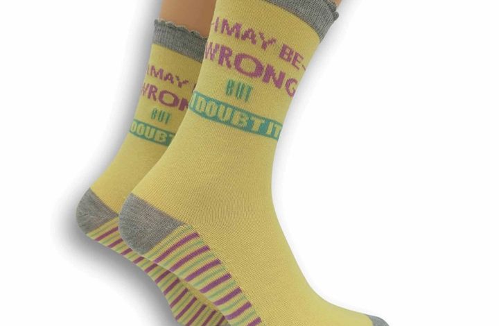 I May Be Wrong But I Doubt It Socks - Size 4 - 8