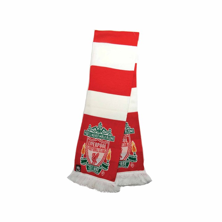 Liverpool FC Classic Red & White Scarf