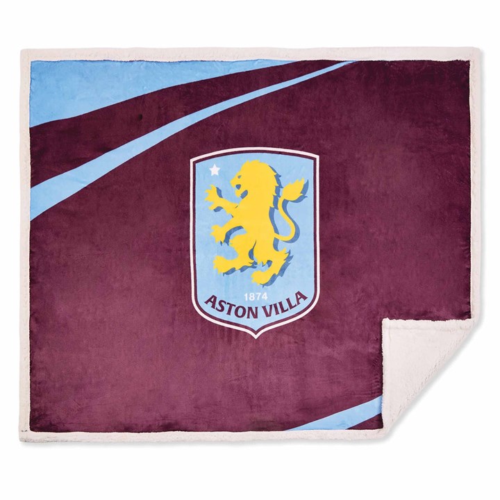 Aston Villa FC Sherpa Fleece Blanket