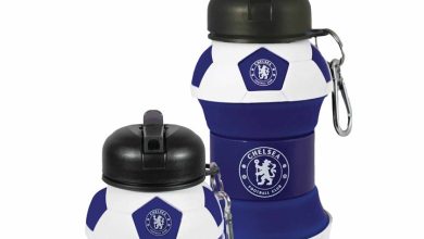 Chelsea FC Collapsible Football Water Bottle