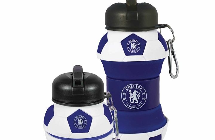 Chelsea FC Collapsible Football Water Bottle