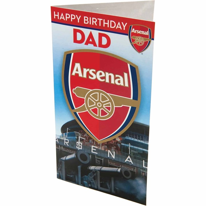 Arsenal FC Happy Birthday Dad Card