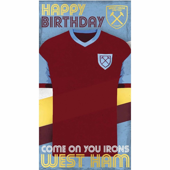 West Ham United FC COYI Birthday Card