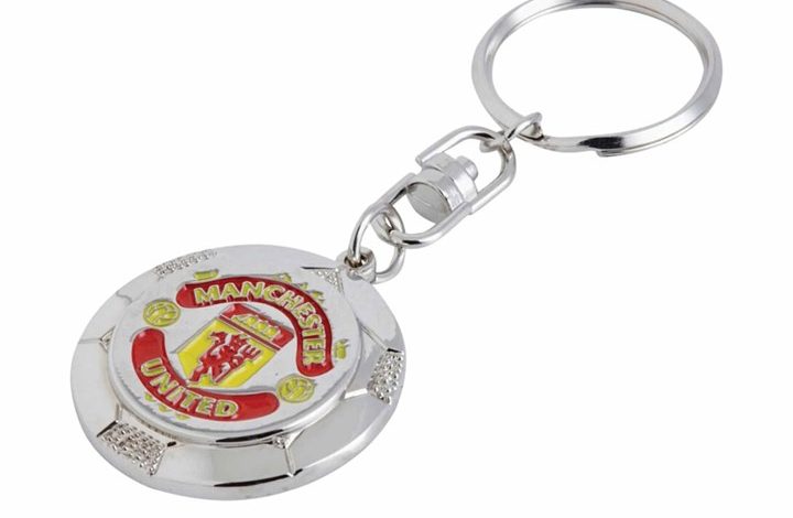 Manchester United FC Silver Ball Keyring