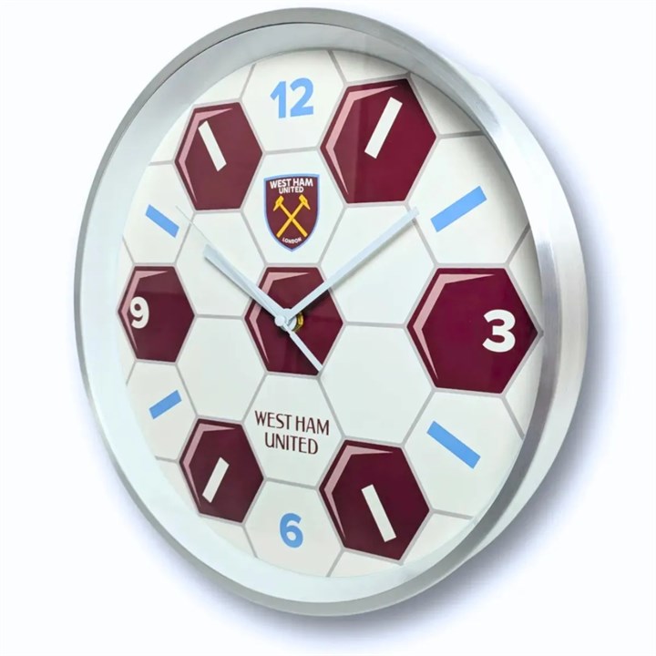 West Ham United FC Football Wall Clock