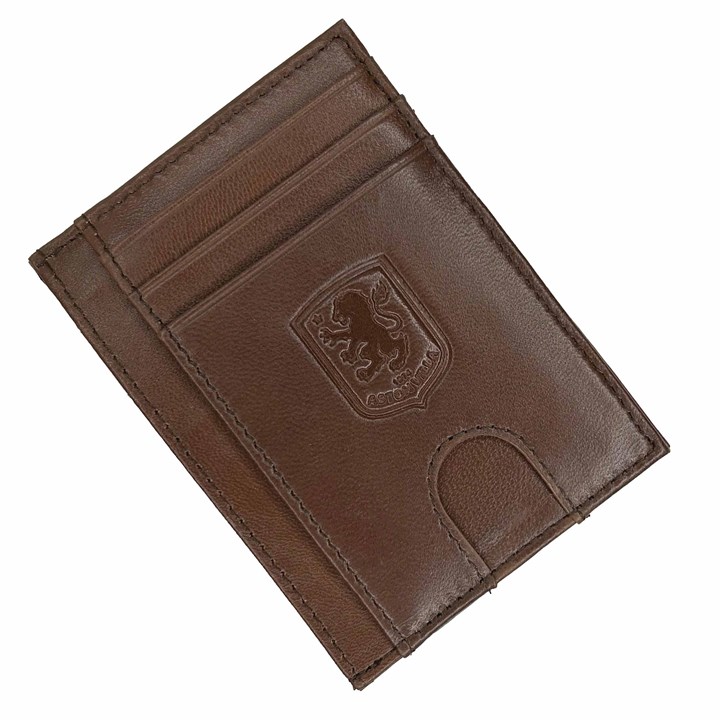 Aston Villa FC Brown Leather Card Holder