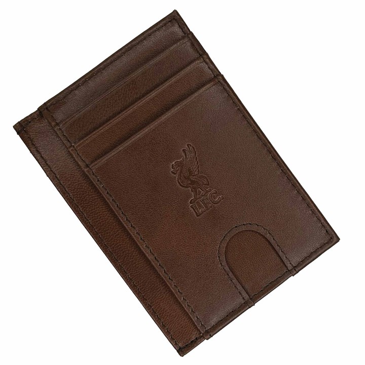 Liverpool FC Brown Leather Card Holder