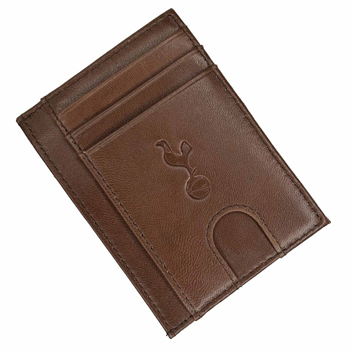 Tottenham Hotspur FC Brown Leather Card Holder