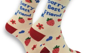 Berry Best Friend Socks - Size 4 - 8