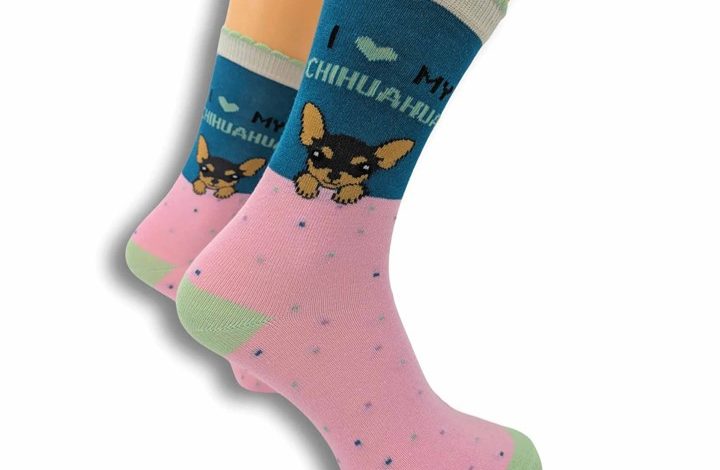 I Heart My Chihuahua Socks - Size 4 - 8