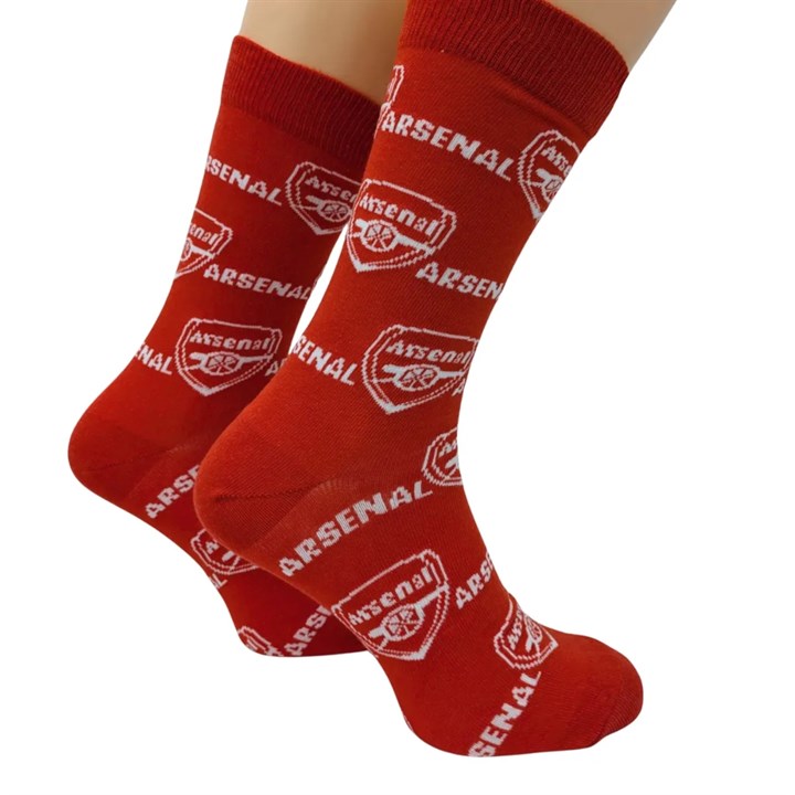 Arsenal FC Print Red Socks – Size 7 – 11