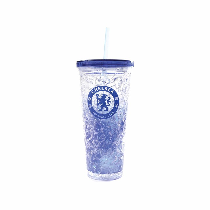 Chelsea FC Freezer Cup with Straw